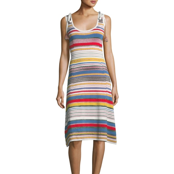 Veronica Beard Dresses & Skirts - Veronica Beard Dulce Metallic Striped Dress